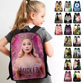 Рюкзак, студенческий рюкзак, компьютерная сумка, рюкзак с героями мультфильмов, школьная сумка, красивая школьная сумка, школьная сумка для девочек, детский подарок One Size