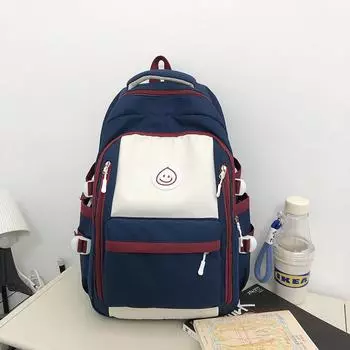 Рюкзак студентка школьный рюкзак для отдыха на открытом воздухе чёрный