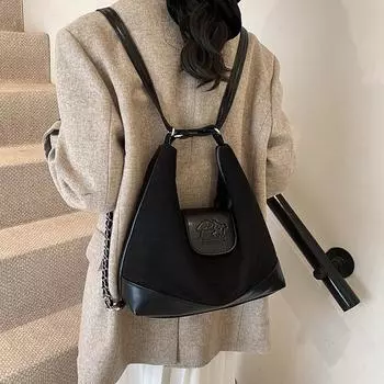 Рюкзак Сумка Женская мода ретро сумка через плечо подмышкой сумка для путешественников мягкая кожаная сумка студенческая сумка хаки