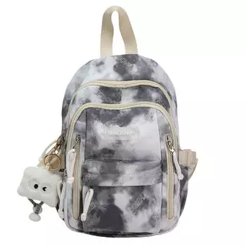 Рюкзак Тай-Дай Женский Большой Вместимости Легкий Кампусный Рюкзак Студенческий Школьный Рюкзак Small чёрный