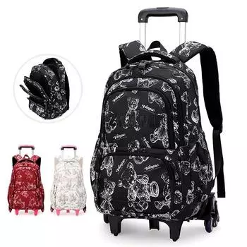 Рюкзак-тележка для школы Campus, шесть колес ZRY1276 красный