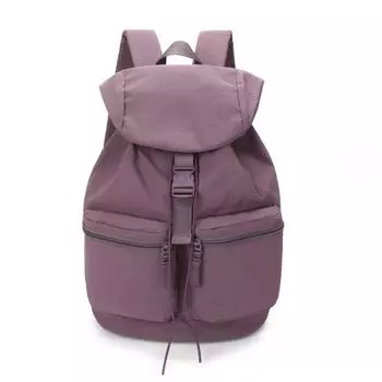 Рюкзак унисекс, школьный рюкзак, нейлоновый рюкзак со шнурком для путешествий фиолетовый