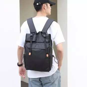 Рюкзак унисекс сумка для ноутбука школьный портфель для школьников чёрный