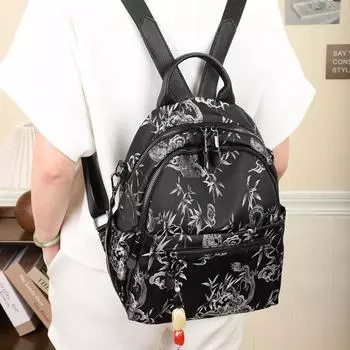Рюкзак в китайском стиле, женская модная сумка для мам, маленькая сумка, школьный рюкзак из ткани Оксфорд 32*27*14CM