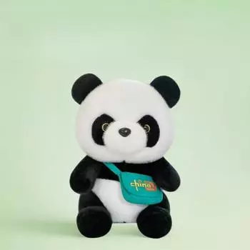 Рюкзак в стиле панды, плюшевая игрушка, сувениры в виде зоопарка, дорожные куклы в Чэнду 25cm