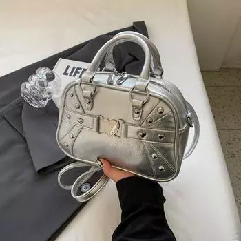 Рюкзак в стиле панк Spicy Girl, ручная маленькая сумка, женская Гонконгская модная осенне-зимняя модная универсальная сумка через плечо для пригородных поездок
