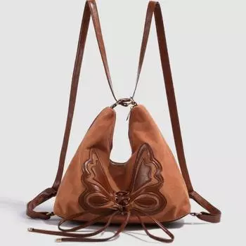 Рюкзак в стиле ретро осень/зима, рюкзак для школьников, сумка-тоут для поездок на работу коричневый