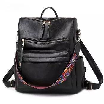 Рюкзак в стиле ретро, женский рюкзак из искусственной кожи, женский рюкзак, дорожная сумка через плечо, школьные сумки, сумка Mochila серый