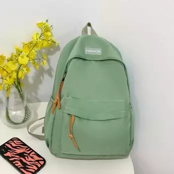 Рюкзак Yousheng большой емкости, большая несущая способность, сплошной цвет, бутылка для воды, сумка для зонта, застежка-молния, износостойкая школьная сумка, дорожная сумка синий