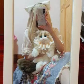 Рюкзак Yousheng Cat, реалистичная мягкая сумка для животных, ручная работа, очаровательный рюкзак в форме кошки, персонализируйте свой стиль