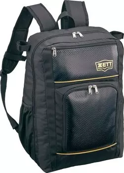 Рюкзак ZETT Baseball Team Daypack 30 л, черный x золотой 30 л BA1504 (1982) приблизительно. Черное золото