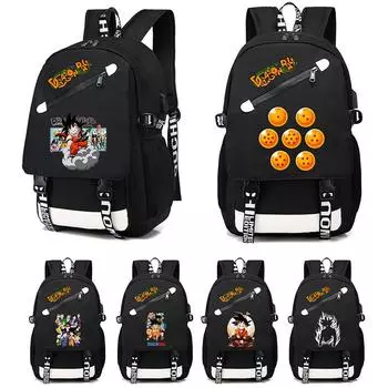 Рюкзак «Жемчуг дракона» в стиле аниме для мальчиков и девочек, сумка для книг в школу, большая вместительная студенческая сумка для книг, мужская и женская дорожная сумка Mochila