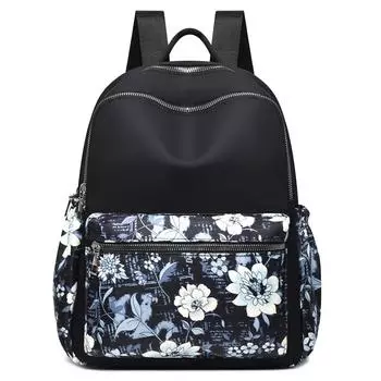 Рюкзак женская сумка новый многослойный рюкзак большой емкости для путешествий на открытом воздухе нейлоновый повседневный женский рюкзак 33x12x27cm