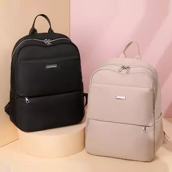 Рюкзак Женская сумка Рюкзак большой вместимости Женский нейлоновый рюкзак чёрный