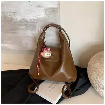 Рюкзак женский большой емкости 2024 новый повседневный нишевый дизайн многофункциональная сумка через плечо сумка-рюкзак для пельменей