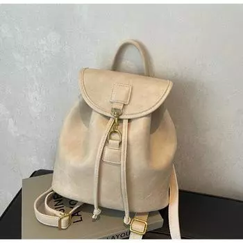 Рюкзак женский большой емкости повседневный нишевый дизайн портативный корейский выпуск школьная сумка уличный тренд премиум-рюкзак Sense чёрный