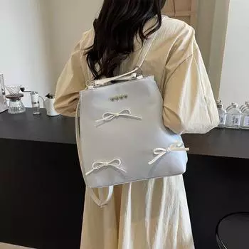 Рюкзак женский большой емкости сумка через плечо сумка для путешественников серебряный