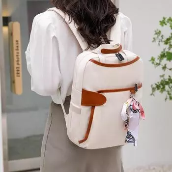 Рюкзак женский, дорожная сумка из ткани Оксфорд, повседневная сумка для компьютера чёрный