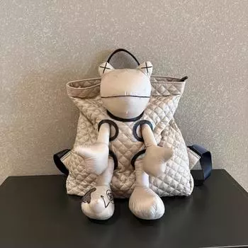 Рюкзак женский кукольный рюкзак повседневный рюкзак мультфильм маленький монстр колледж сумка 40*40*10CM