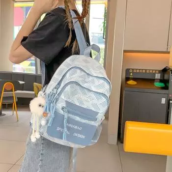 Рюкзак Женский Младший Школьник Школьный Рюкзак зелёный