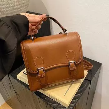 Рюкзак женский модный ручной школьный рюкзак винтажный уличный тренд легкий дорожный рюкзак чёрный