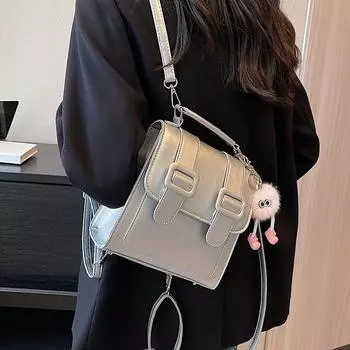 Рюкзак женский рюкзак 2024 новый корейский выпуск студенческий универсальный премиум Sense Cambridge сумка многофункциональная сумка через плечо школьная сумка No specification чёрный