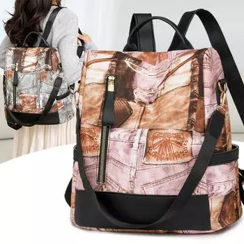 Рюкзак женский рюкзак большой вместимости дорожный рюкзак розовый