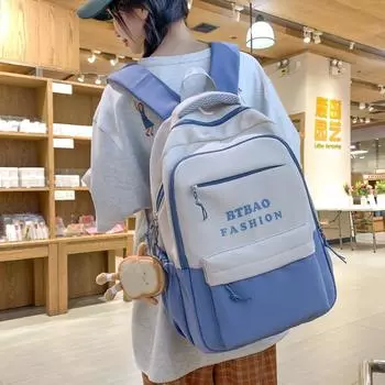 Рюкзак женский рюкзак для младших и старших классов средней школы, школьный рюкзак большой вместимости зелёный