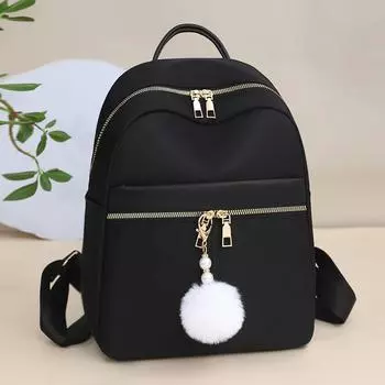 Рюкзак женский рюкзак повседневный большой емкости оксфорд ткань дорожная сумка чёрный