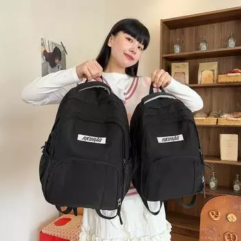 Рюкзак женский рюкзак студенческий школьный рюкзак в стиле колледжа S чёрный