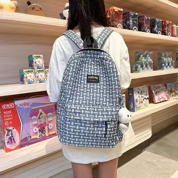 Рюкзак женский школьный ранец для ученицы средней школы коричневый