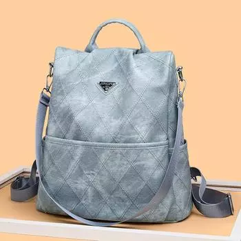 Рюкзак женский синий рюкзак большой емкости дорожная сумка студенческая школьная сумка синий