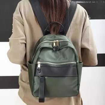 Рюкзак женский Тайваньский тканевый рюкзак легкий высококачественный женский рюкзак для поездок на работу дамы двойные плечи и спина чёрный