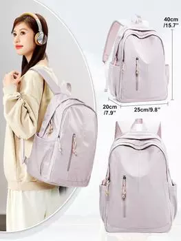 Рюкзаки для девочек, школьная сумка для средней и старшей школы, женский университетский рюкзак для ноутбука, нейлоновая водонепроницаемая розовая подростковая сумка для книг