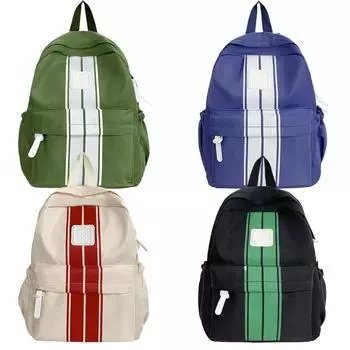 Рюкзаки для начальной школы, полосатая школьная сумка для мальчиков, школьный рюкзак для девочек большой вместимости, модные детские сумки белый