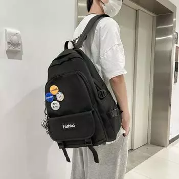 Рюкзаки для студентов, холщовые черные школьные сумки для девочек, дорожная сумка на плечо, модный маленький рюкзак Kawaii для женщин, дешевые small31-13-45cm