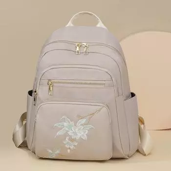 Рюкзаки из нейлона с прочным шнуром, большой вместимости, универсальные вышитые женские сумки