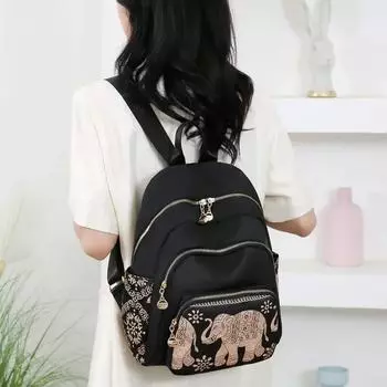 Рюкзаки из нейлона с застежкой-молнией, мягкая спинка, большая твердая вместимость, высококачественные милые школьные рюкзаки с внутренним отделением, модные