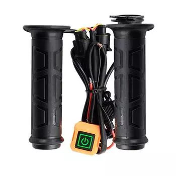 Руль 7/8 дюйма 22 мм, ручка с электроподогревом для мотоцикла, левая/правая