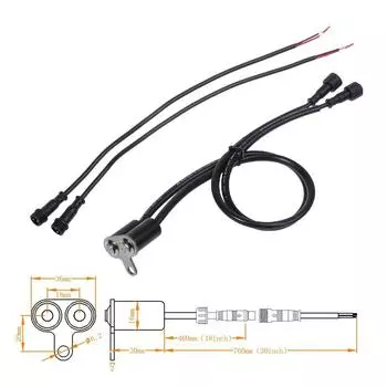 Руль двойной самосброс переключатель кнопочный мотоцикл грязи ямы велосипед скутер красный