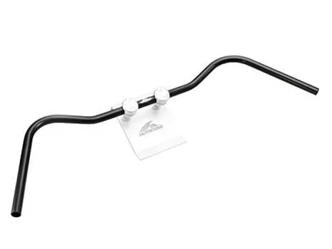 Руль HURRICANE дюймовый широкий низкий старый тип 2 черный P7/8 HB0075B-01 чёрный