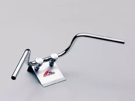 HURRICANE Руль P 1 дюйм 200 Подъем 3-я Модель Изгиб назад Хромированный HB0163C-01 серебряный