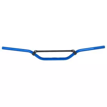 Руль ZETA RACING COMP, двойной стандартный диаметр, общее назначение, 800 мм, 90 мм, 78 мм. В комплект входит заглушка руля синего цвета F4386, модель Dirt Freak DIRTFREAK. синий