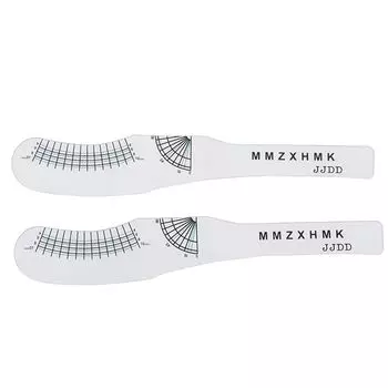 Ruler Eyelashes Length Ruler Eyelashes Curling Degree Ruler Lashes Symmetrical Positioning 2pcs