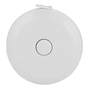 Рулетка 1,5 метра автоматическая компактная легкая белая выдвижная линейка для измерения высоты тела и талии