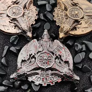 Рулетка кости Fidget Spinner Heavy Duty цинковый сплав 7-в-1 Винтажный дракон вращающийся кончик пальца