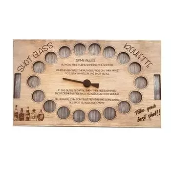 Рулетка на 18 стаканов, игра в рулетку, игра в рюмки, игра для вечеринок, игры для взрослых и вечеринок с выпивкой One Size