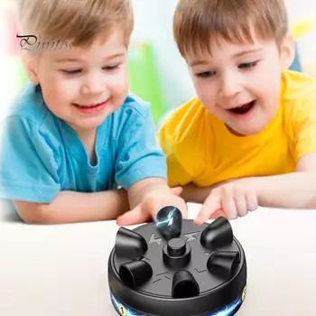 Рулетка с электрошоком для пальцев от 3 до 6 игроков, детектор лжи, снятие стресса, шокирующий палец, полиграф, розыгрыш, игрушка для детей и взрослых, игра «Правда или действие» чёрный