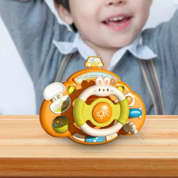 Рулевое колесо автомобиля игрушка вождение раннее образовательное портативный контроллер детский музыкальный