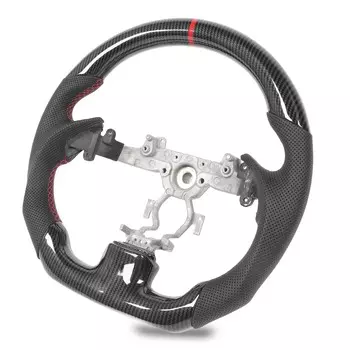 Рулевое колесо Hydro Dip Carbon Fiber Look Стильная эргономичная замена рулевого колеса для Infiniti G35 G37 G25 Q40 QX50 чёрный